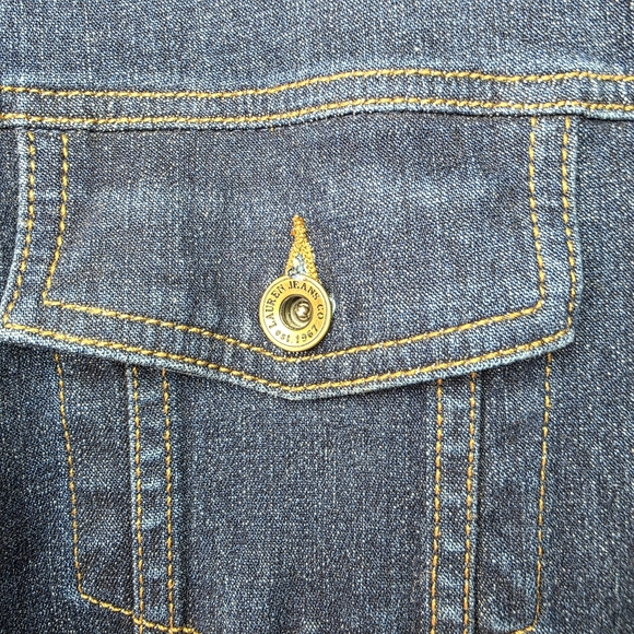 Ralph Lauren Jeans Co Women's Blue Premium Denim Trucker Jacket 3X - Picture 5 of 11